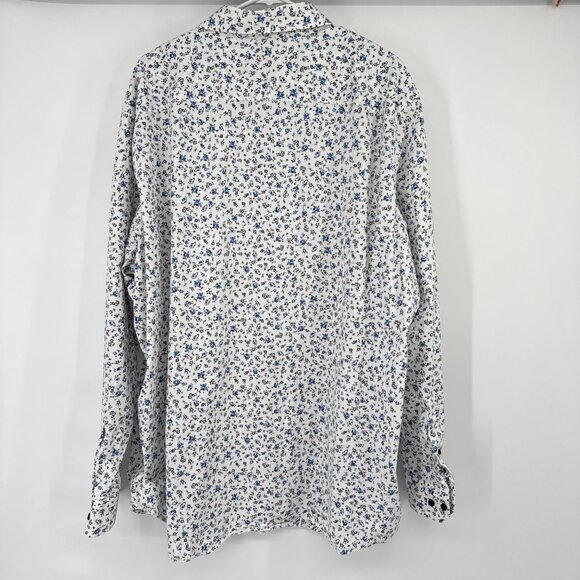 Johnny Bigg mens blue Floral Long Sleeve button up Shirt size 3XL - Picture 10 of 12